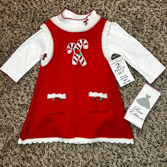 Rare Editions | Dresses | Rare Editions Christmas 2 Piece Set 2 Months ...